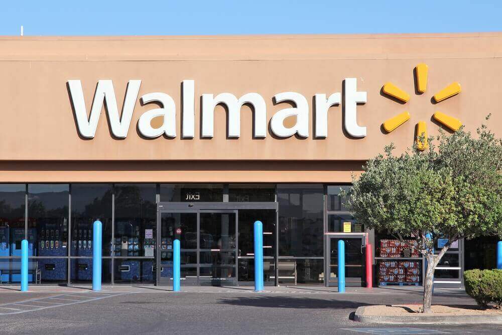a store of walmart with its logo on it