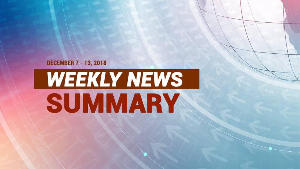 Weekly News for December 7-13, 2018 - FinanceBrokerage