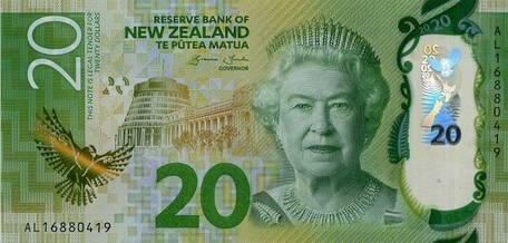 New Zealand exchange rate: Image of New Zealand 20-dollar note – Finance brokerage