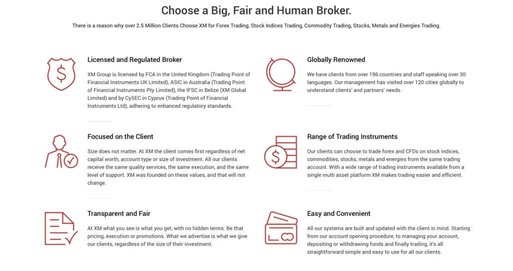 choose a big fair and a human broker
