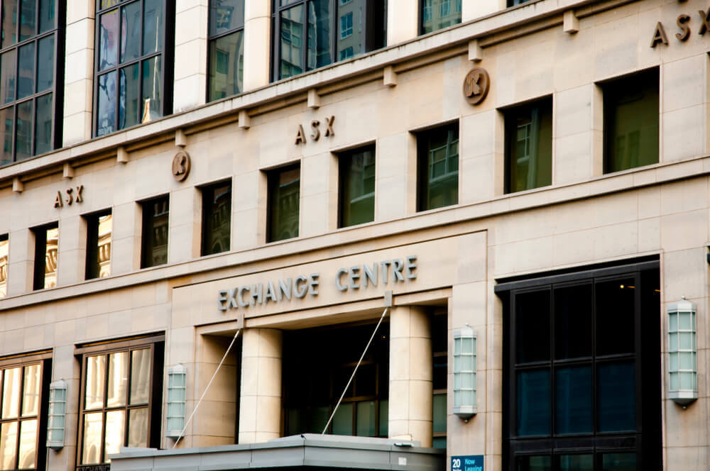 Finance Brokerage – Australian Stock Exchange: Financial headquarters Australian Securities Exchange building.