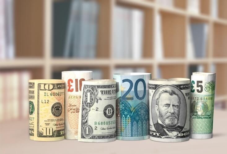 currency rolls side by side – financebrokerage