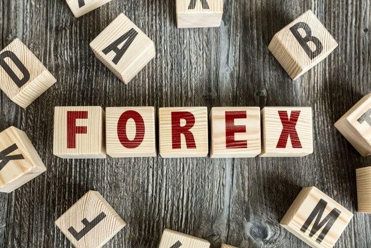 forex terminology – woodblocks writing the word forex – financebrokerage