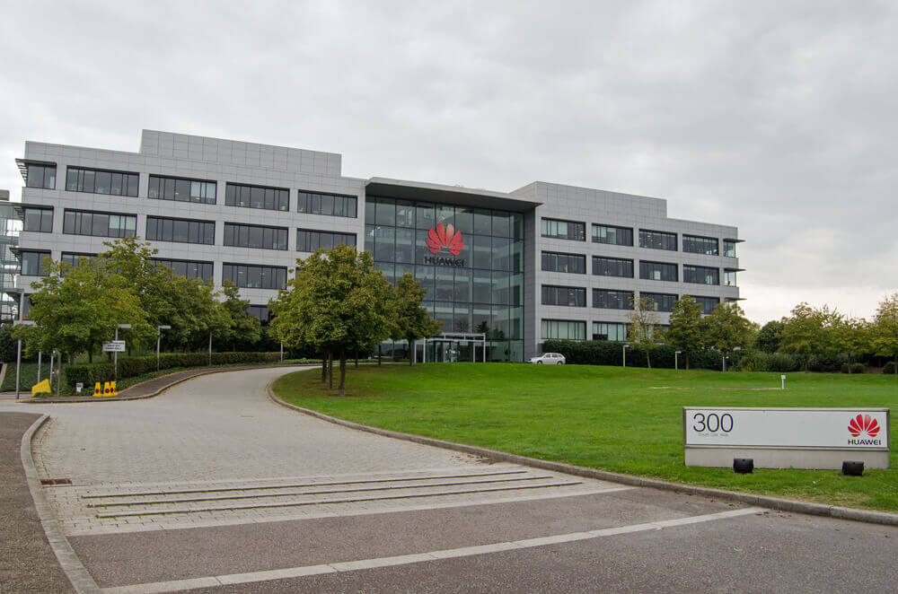 Huawei: Modern offices of the Chinese technology company Huawei