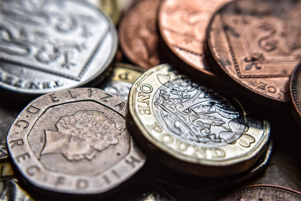 Currency of U.K.: coins U.K. currency