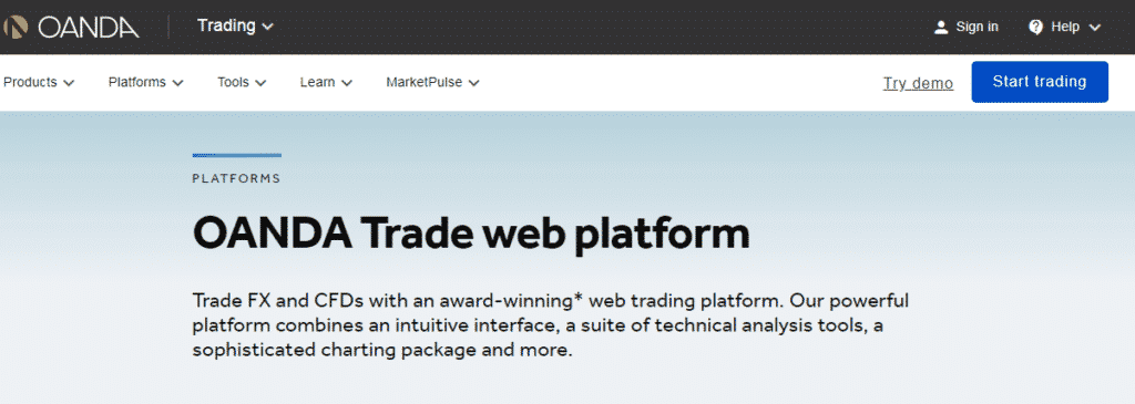 trade web platform