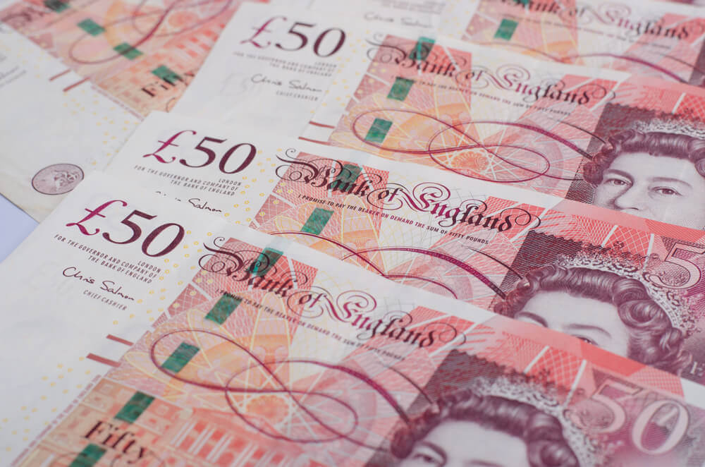 FOREX: UK pound close up.