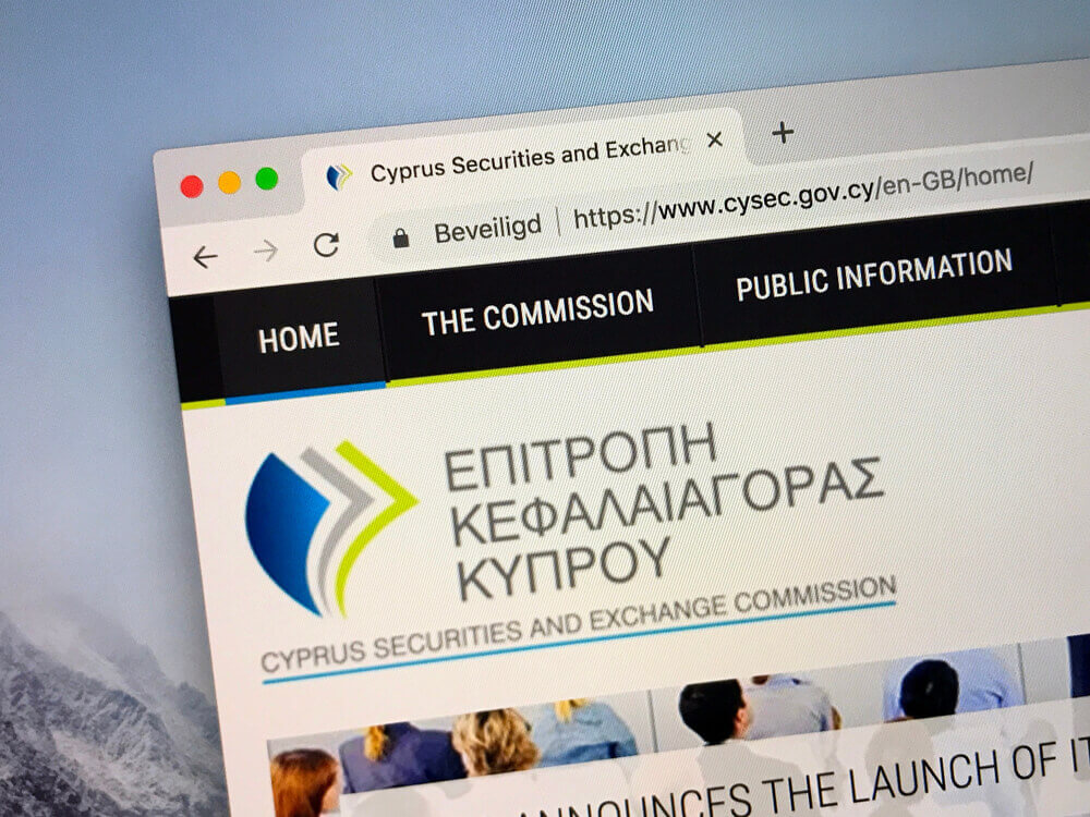 Website of The Cyprus Securities and Exchange Commission.