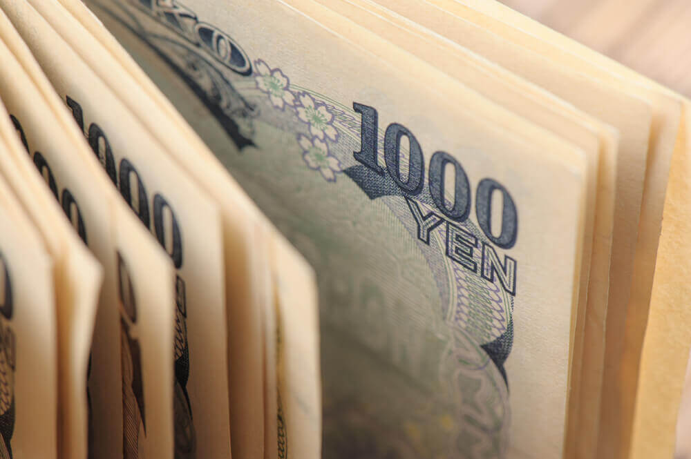 Japanese currency notes , Japanese Yen.