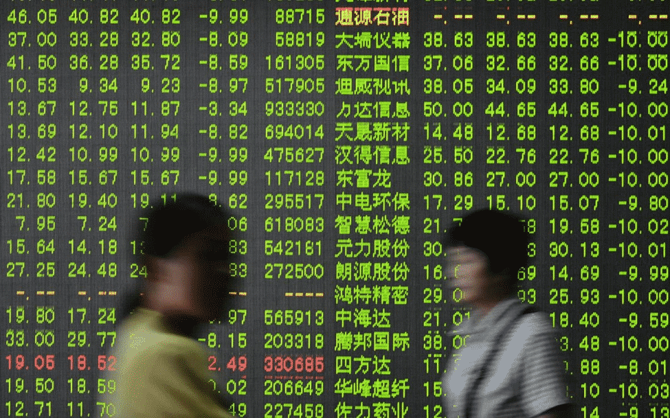 Nikkei, Snapshot of the trading wall on Beijing Stock Market