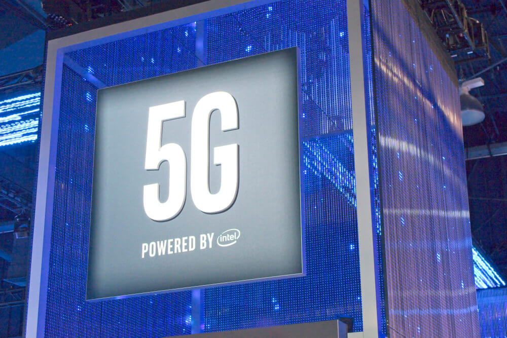 The Intel exhibit at the 2019 CES show foretells the future of cellular phones with the push into 5G technology.