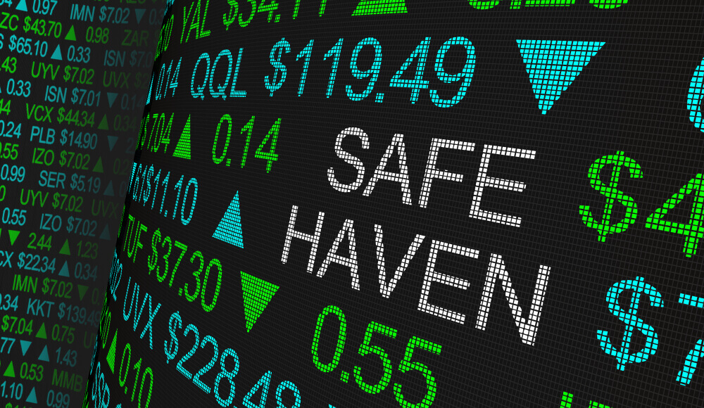Safe Haven Tax Protection Shares Fund Stock Market Ticker Words 3d Illustration.