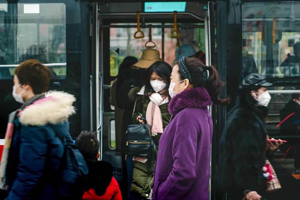 Coronavirus photo. People wearing mask.