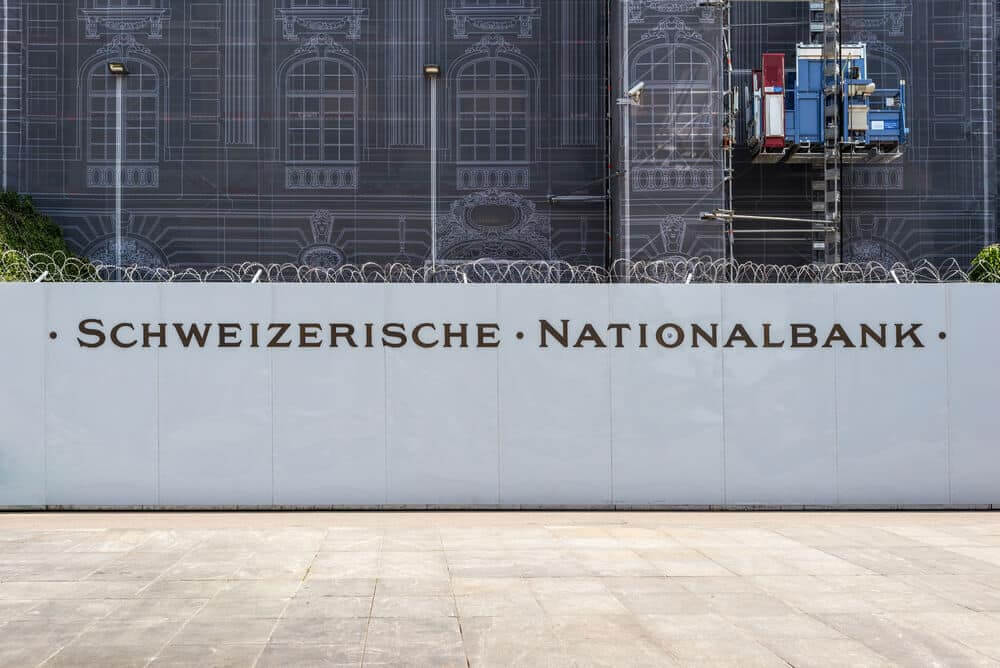Repair of the facade of the Swiss National Bank.