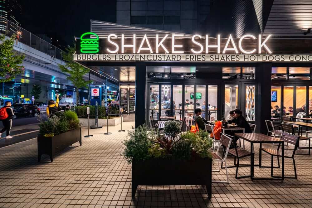 A Shake Shack fast food restaurant in Roppongi.