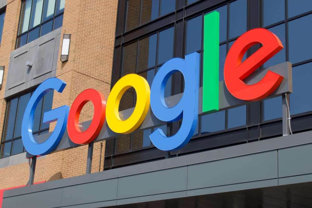 Google, Detroit exterior sign.