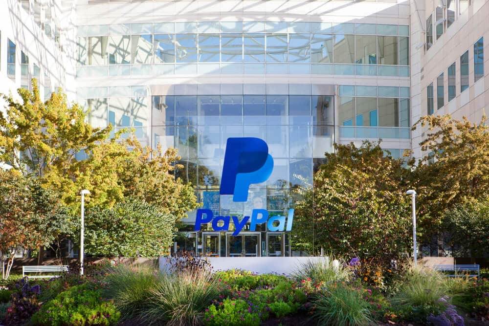 Exterior view of PayPal headquarters.