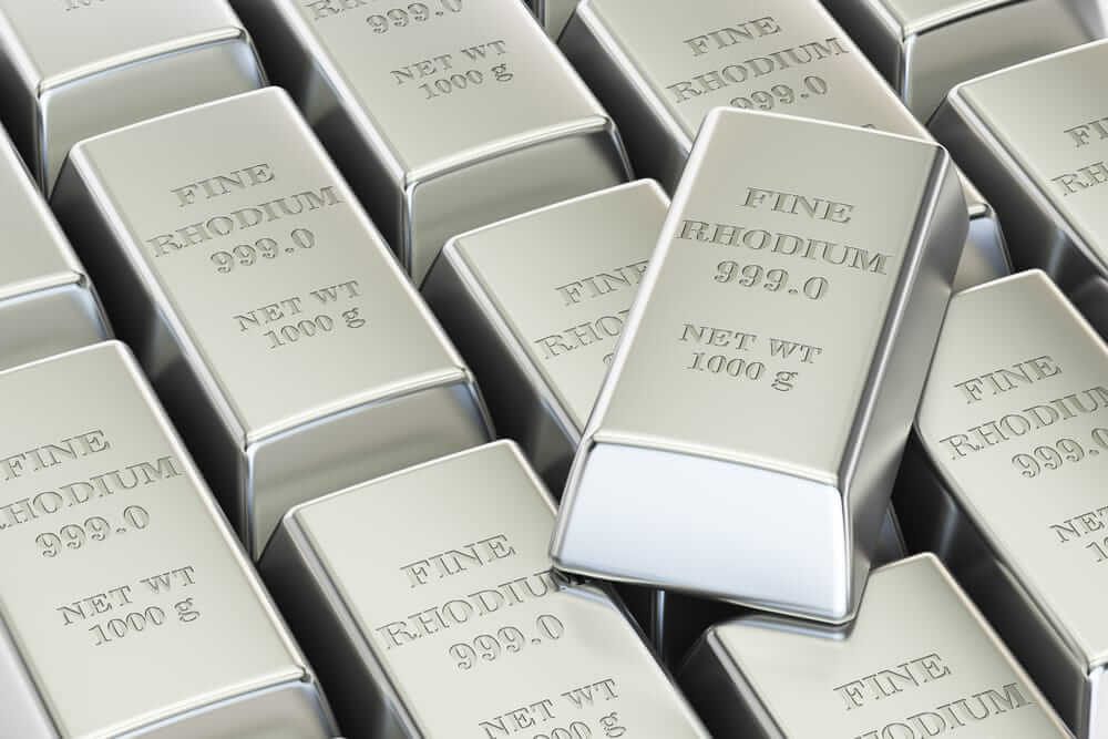 Rhodium has risen 114% in 2020 and is at its highest price since 2008