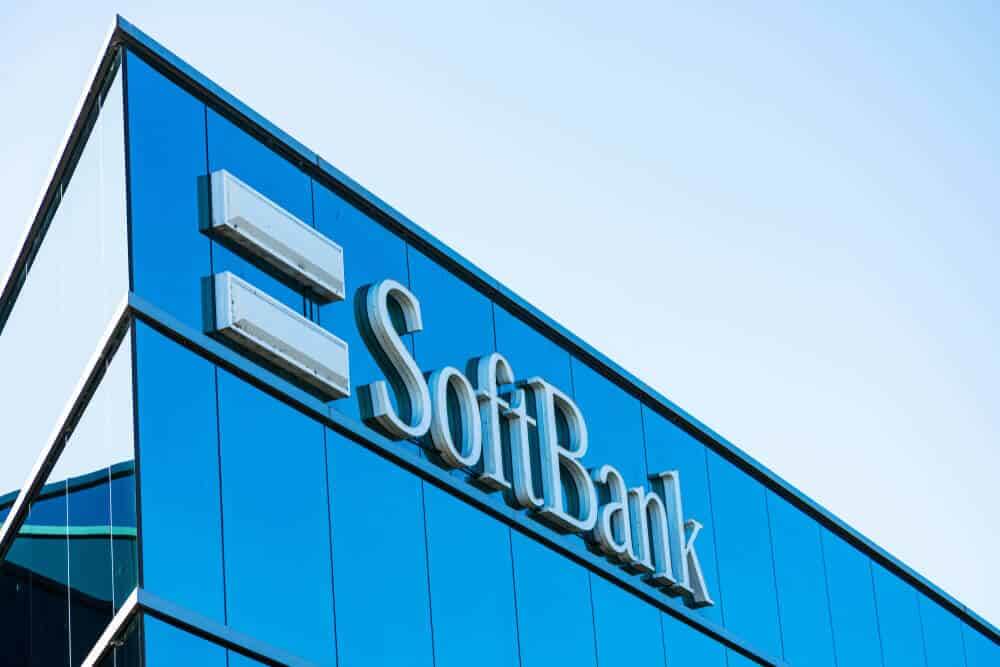 SoftBank sign at Silicon Valley SoftBank Vision Fund headquarters.
