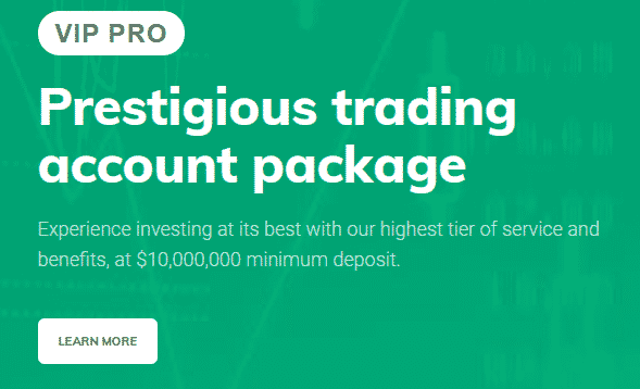 VIP PRO Prestigious trading account package