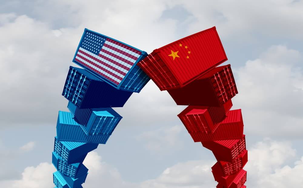 Container dos Estados Unidos e China