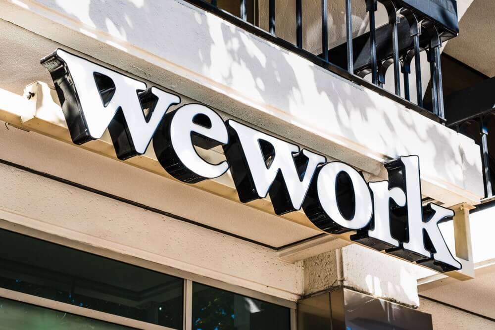 WeWork logo close up