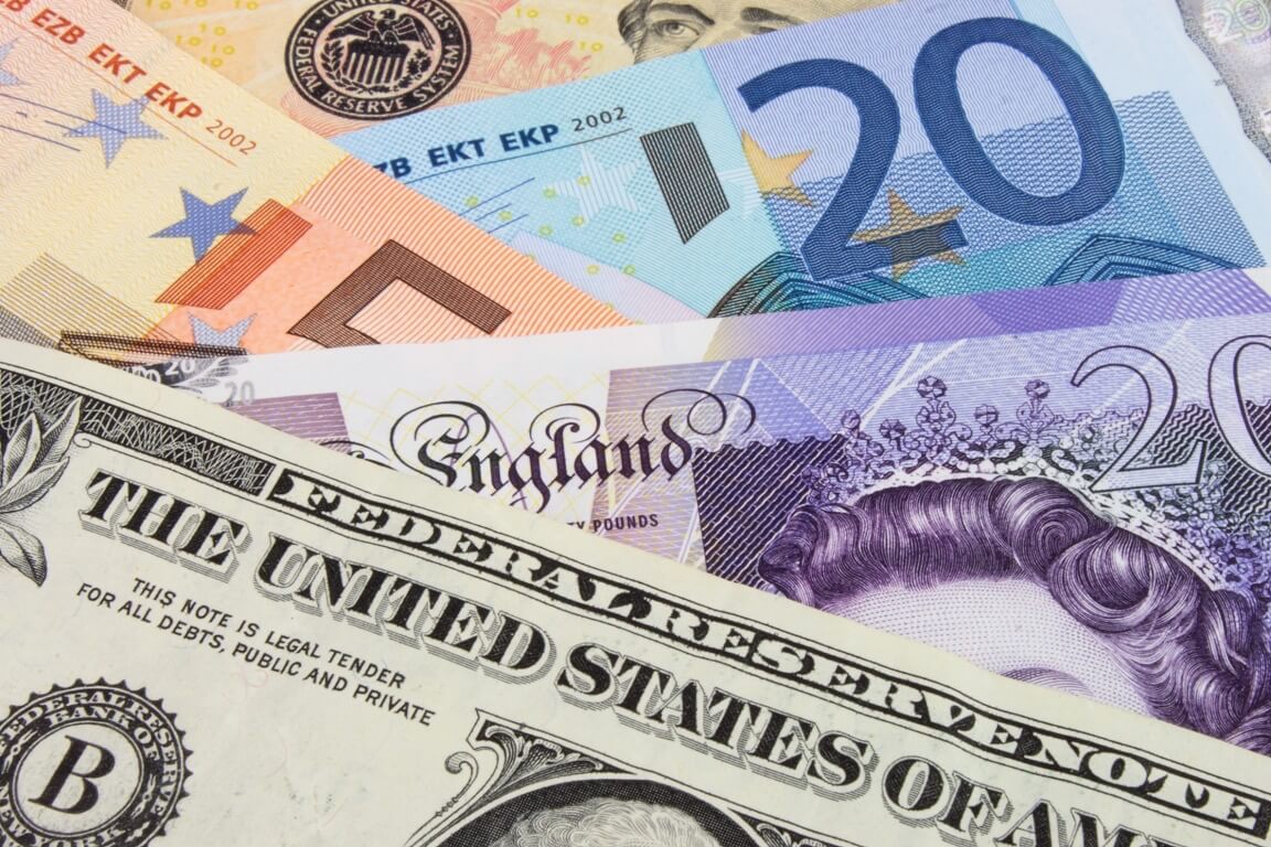 Euro, pound,dollar