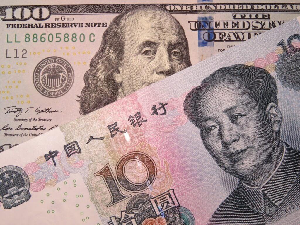 U.S. dollar and yuan