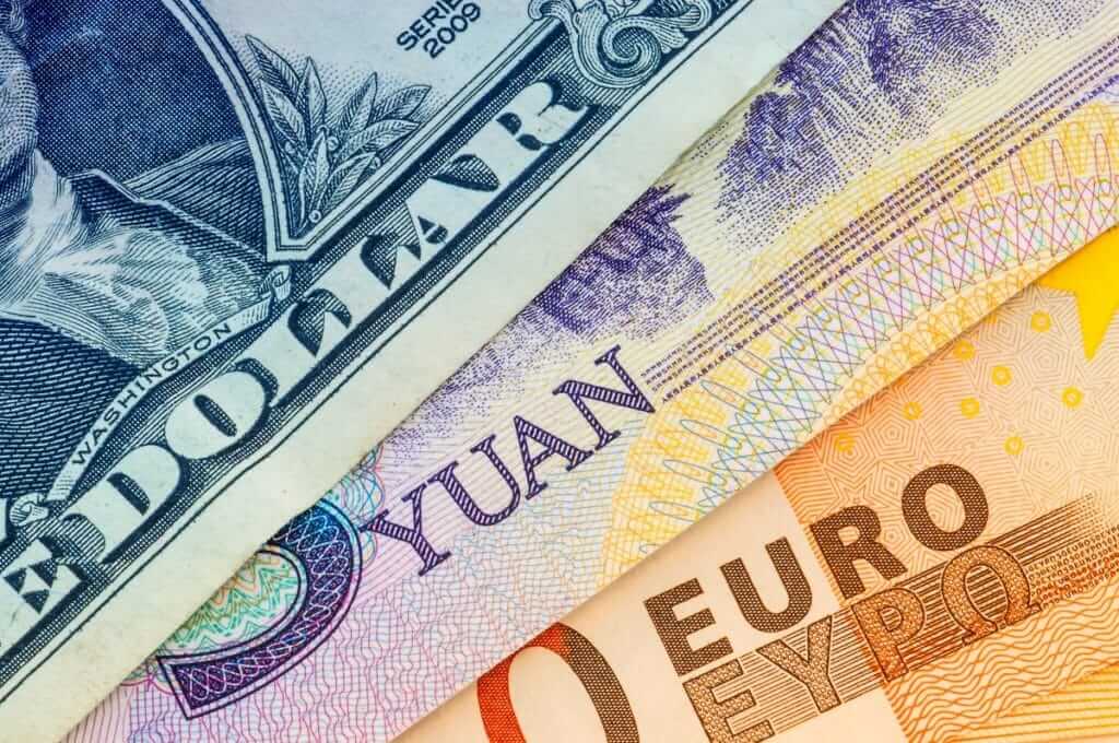 yuan euro dolar