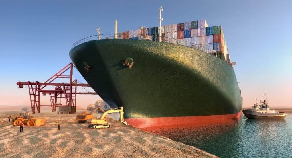 Suez Canal Ship