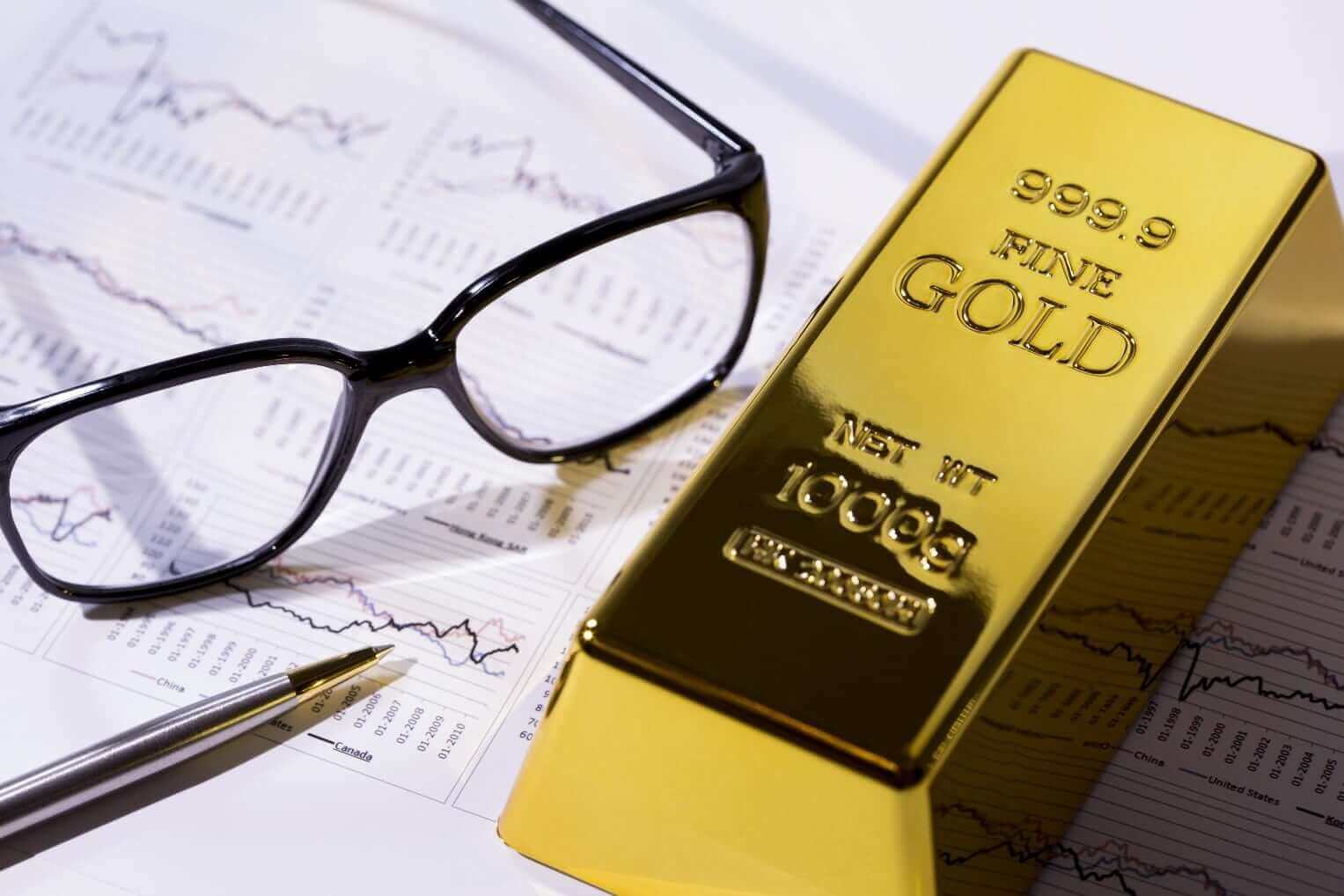 Ouro caiu com aumento dos rendimentos do Tesouro dos EUA
