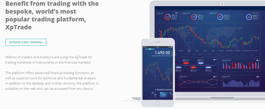 XPOken crafted a top-tier proprietary platform which the company named XpTrader