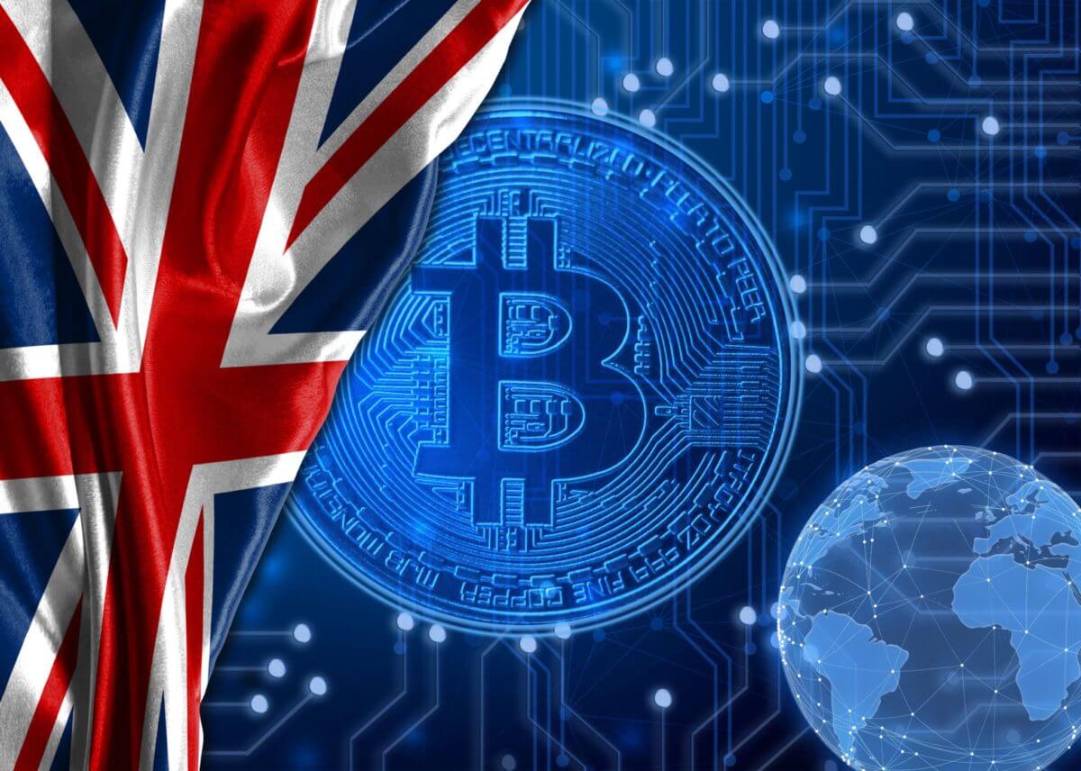 British flag, Bitcoin, Britcoin