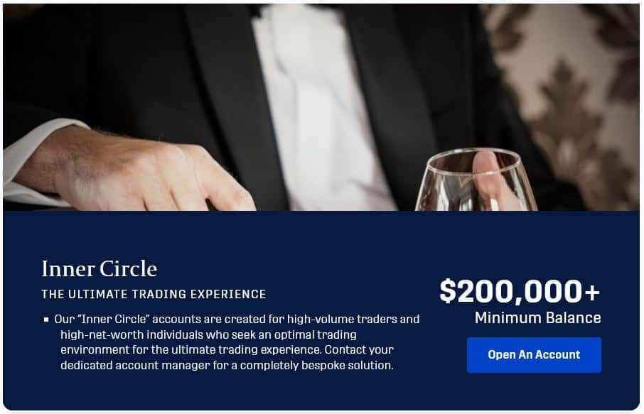 inner circle account at financialcentre.com