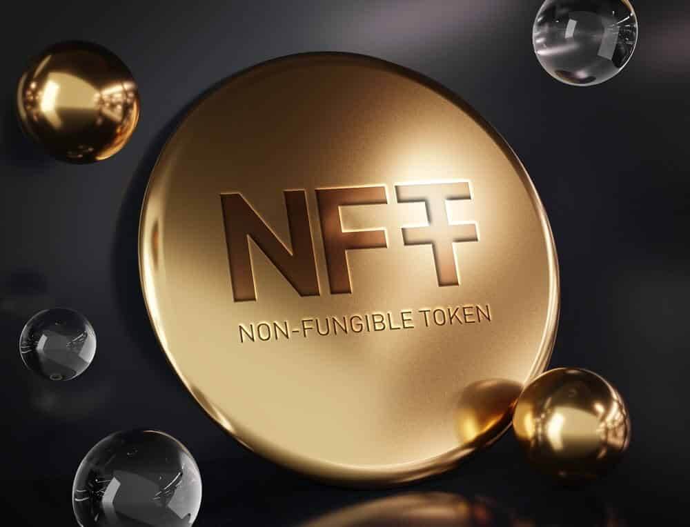 NFT imagem dourado