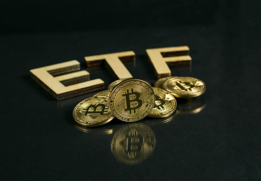 ETF e moeda de Bitcoin