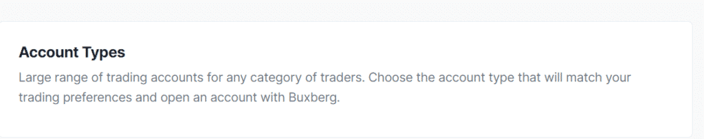 The Trading Accounts buxberg.com