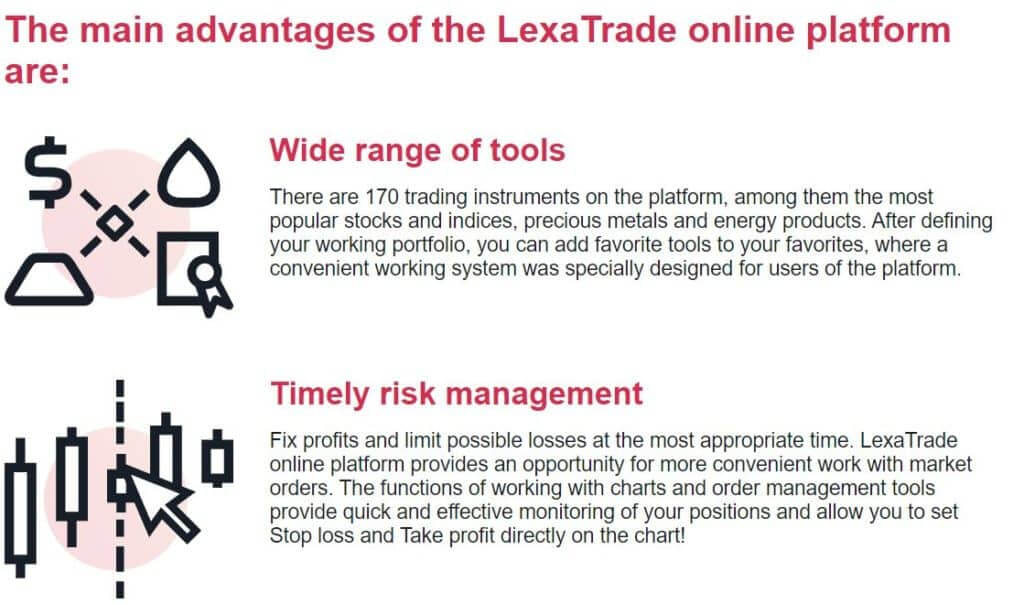 Lexatrade’s Trading Platform - the main advantages of lexatrade online tradign platform