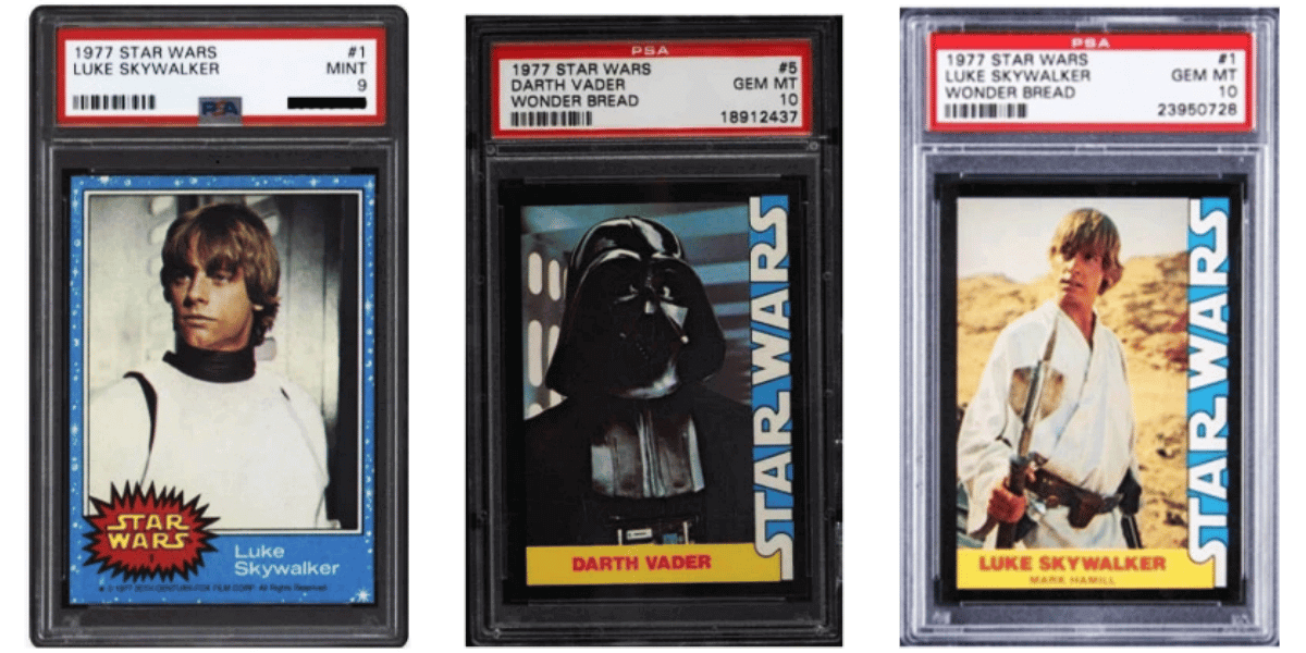 The Top Ten Most Valuable Star Wars Cards