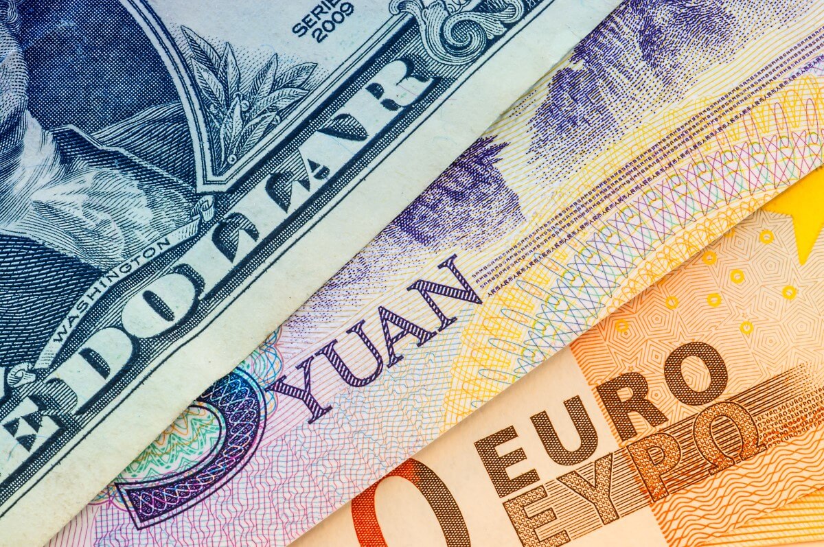 Euro hit 20-year low Monday. What about dollar and Yuan? 