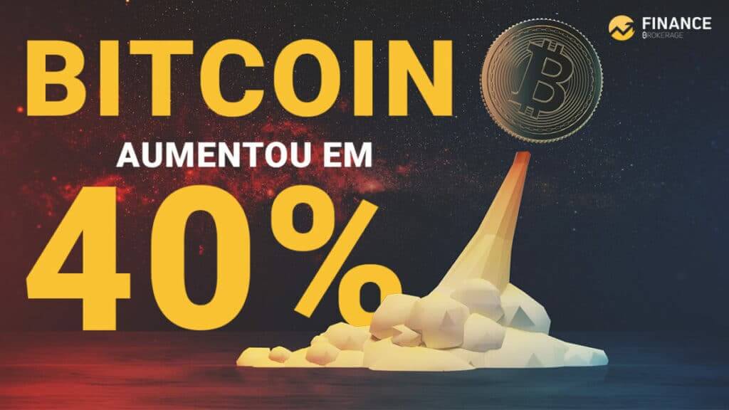 Bitcoin aumentou em 40%