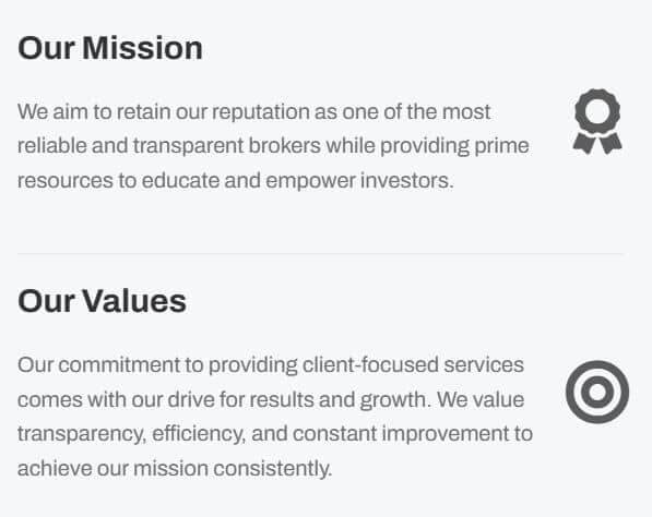 our mission our values