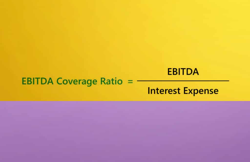 The EBITDA-to-interest coverage ratio