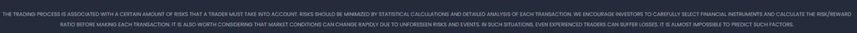 Gainful Markets risk warning screenshot