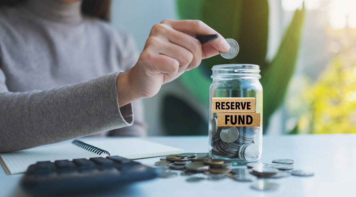 The purpose of a reserve fund and what is the funded reserve