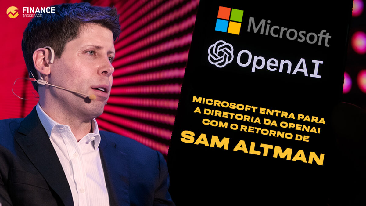 Microsoft se junta ao conselho da OpenAI com o retorno de Sam Altman
