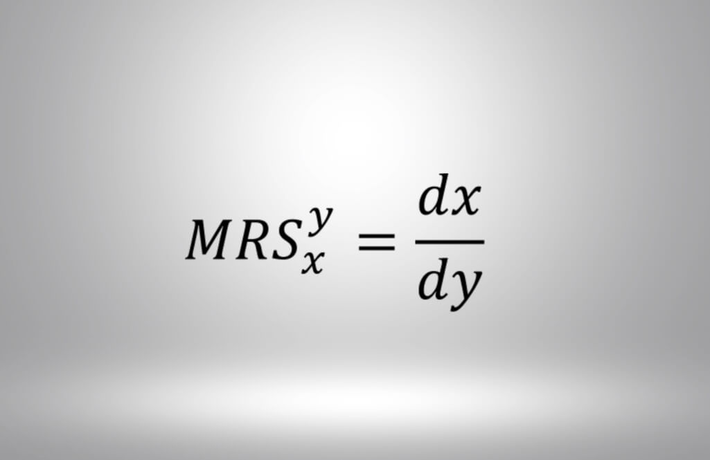 Marginal rate of substitution formula and explanation